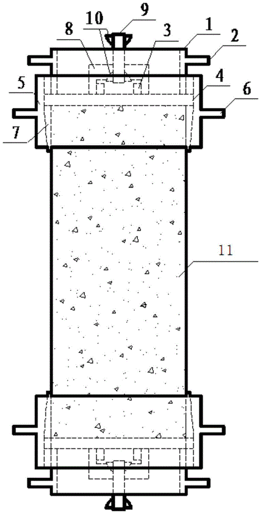 Novel tensile strength testing device for core sample