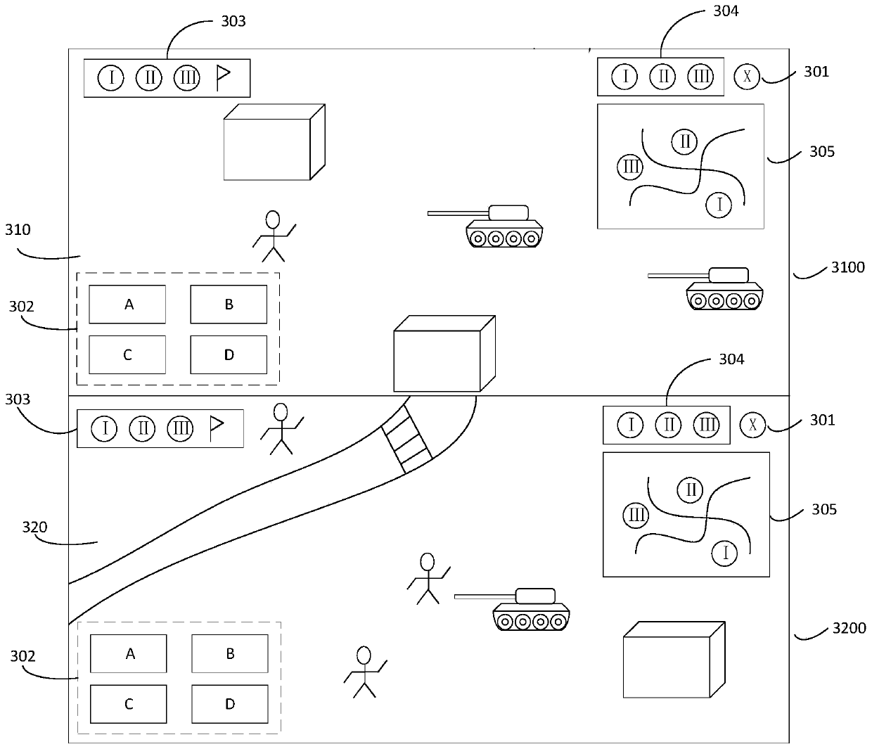 Control method and device for game