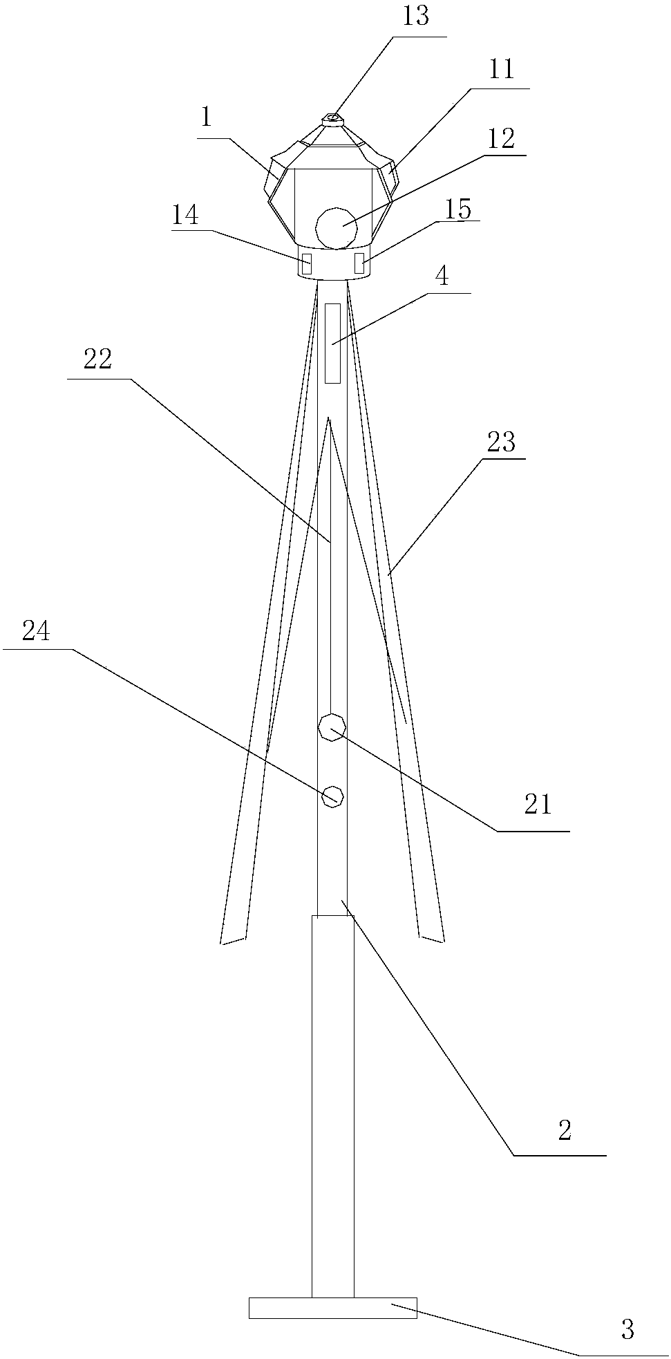 Automatic sun-shading and rain-sheltering garden lamp