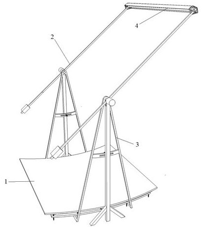 Reflector seasonal adjustment type light-gathering and heat-collecting device