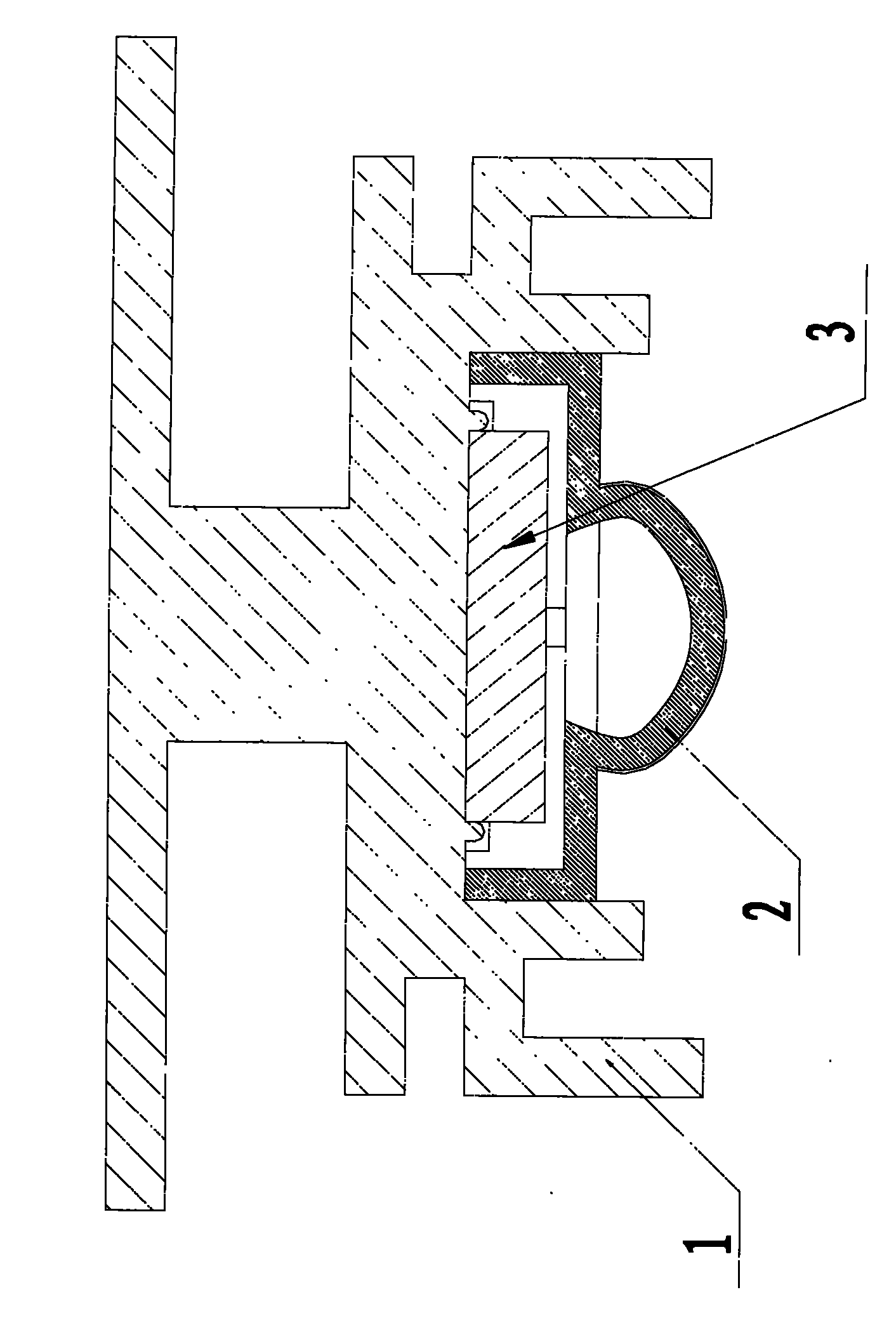 Combined LED strip-type radiator component