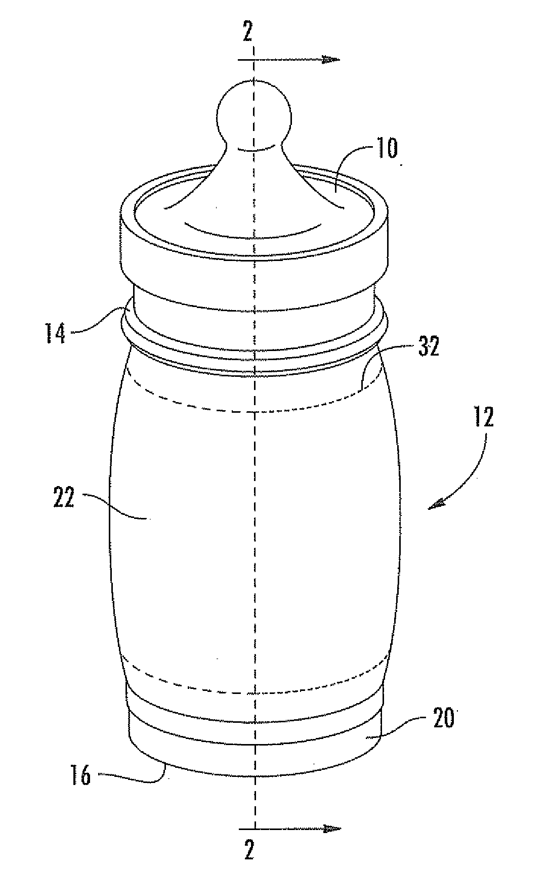 Thermal bottle sock and associated methods