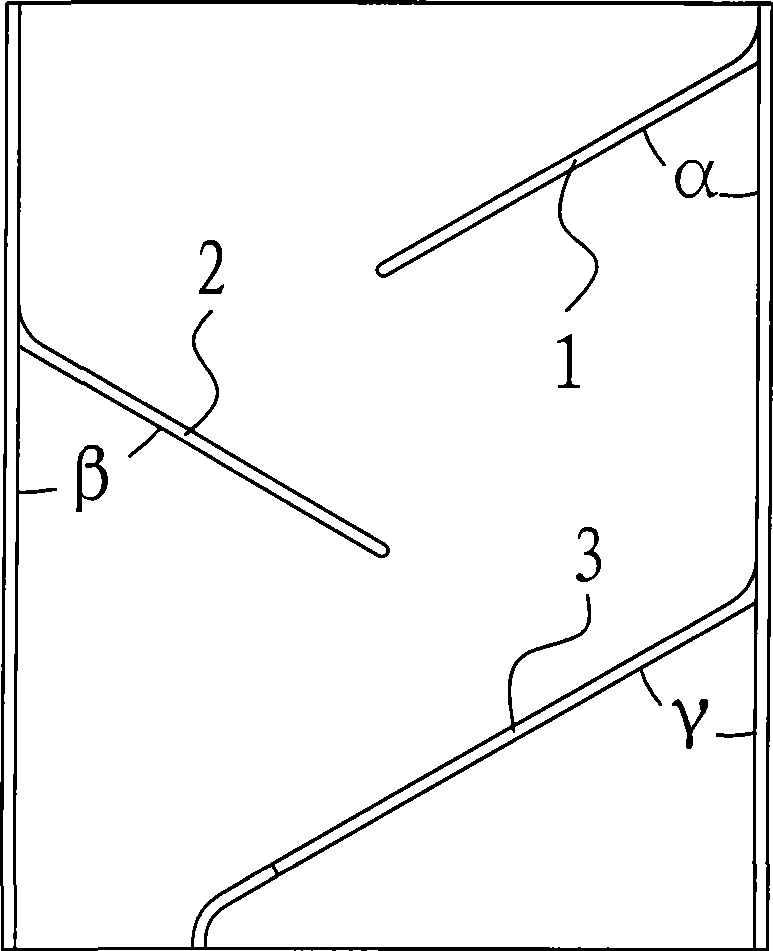 Separation device of products of different size