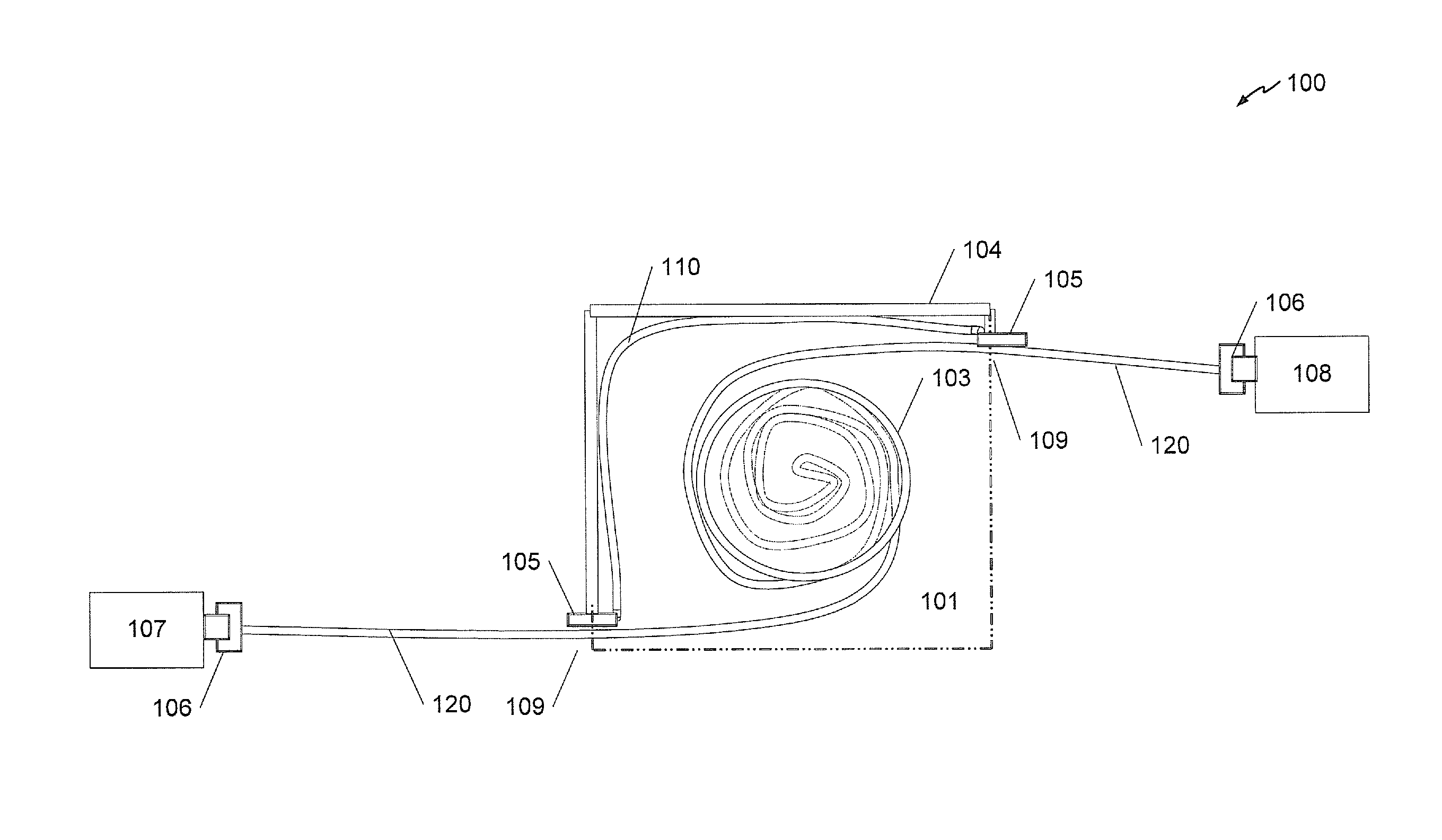 Retractable interconnect device configured to switch between electrical paths