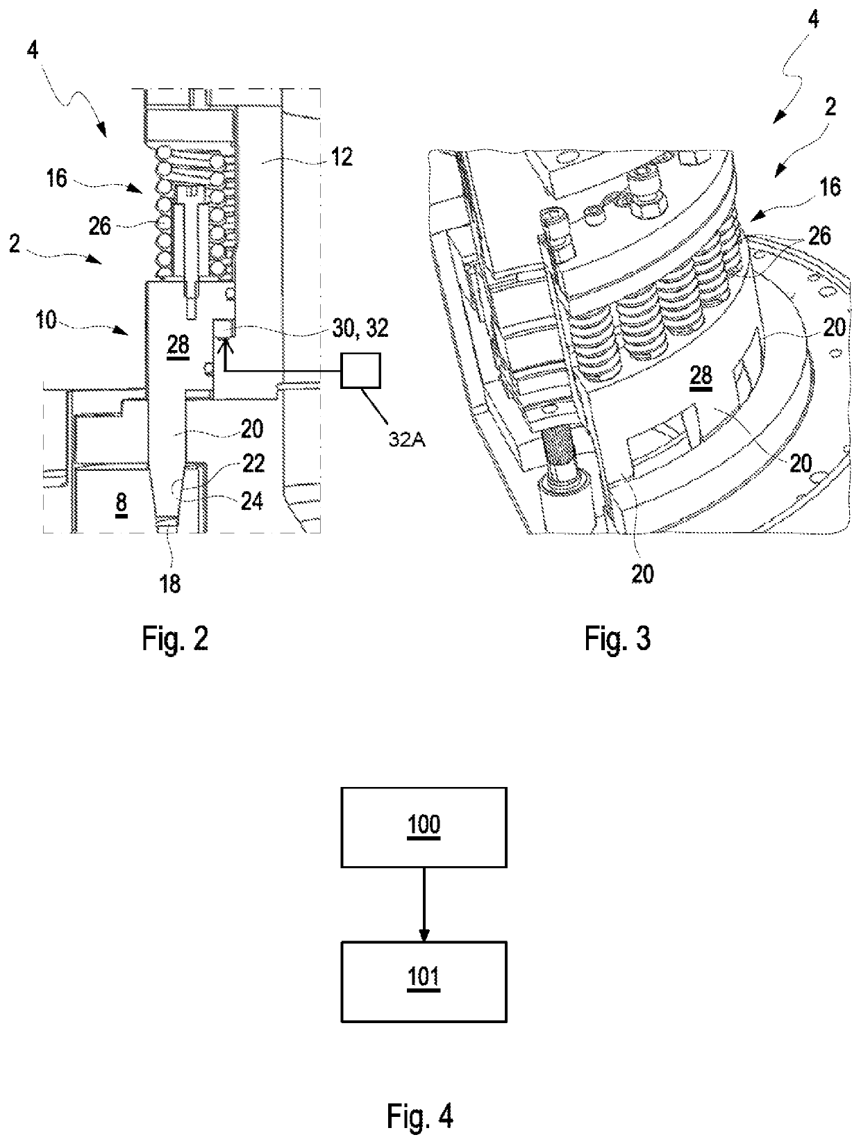 Securing device and method for operating a securing device