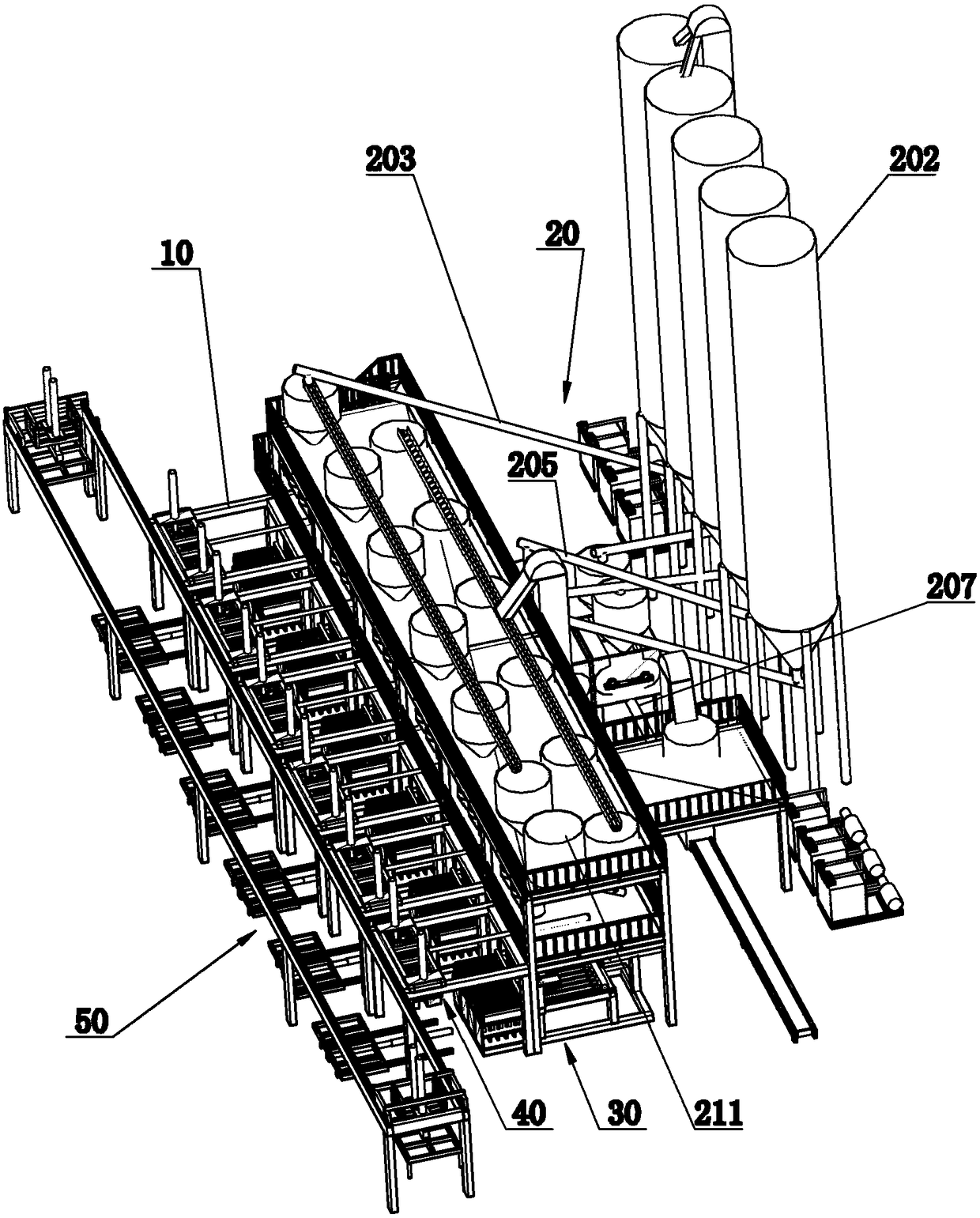 Building module production equipment