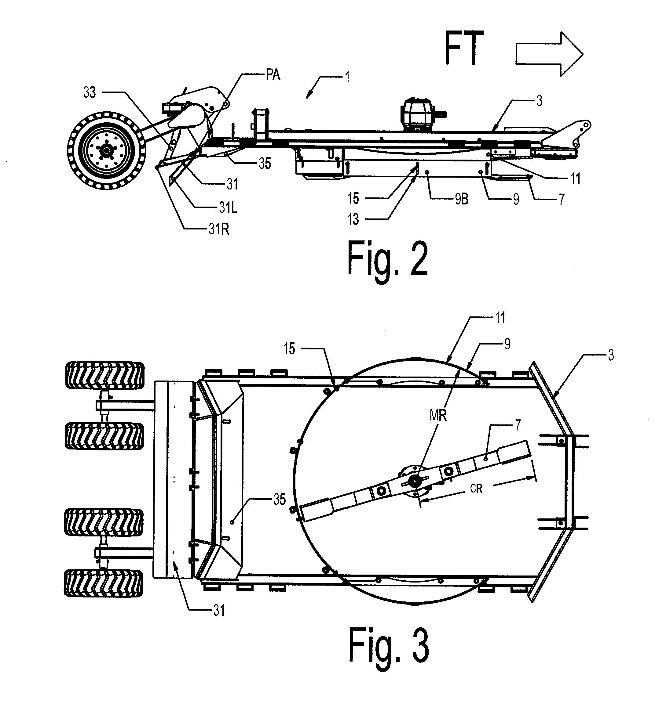 Distribution of material discharged from a rotary mower