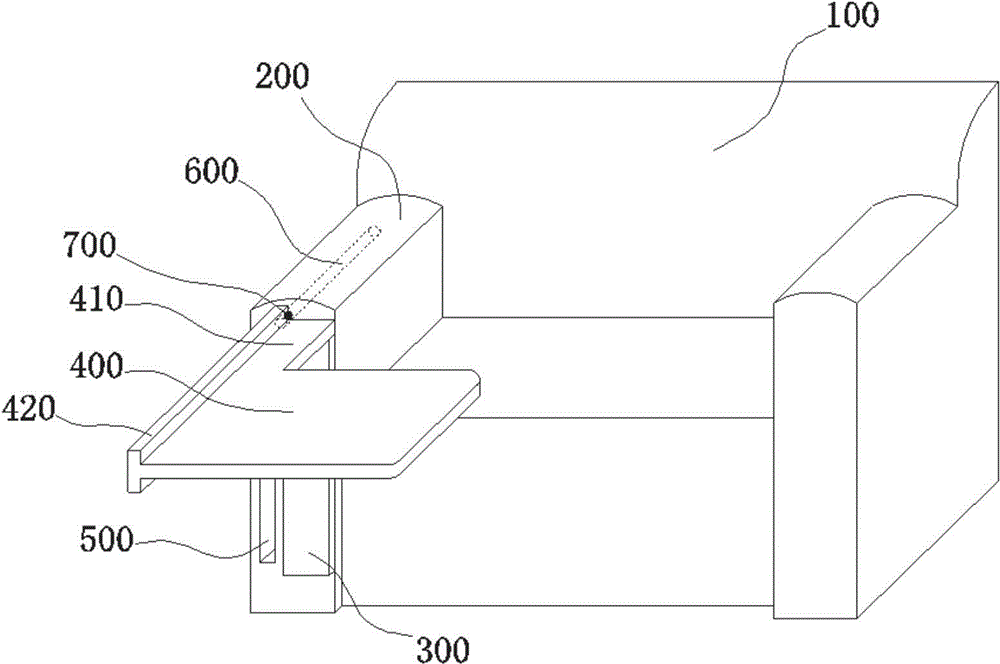 Sofa with article containing platforms