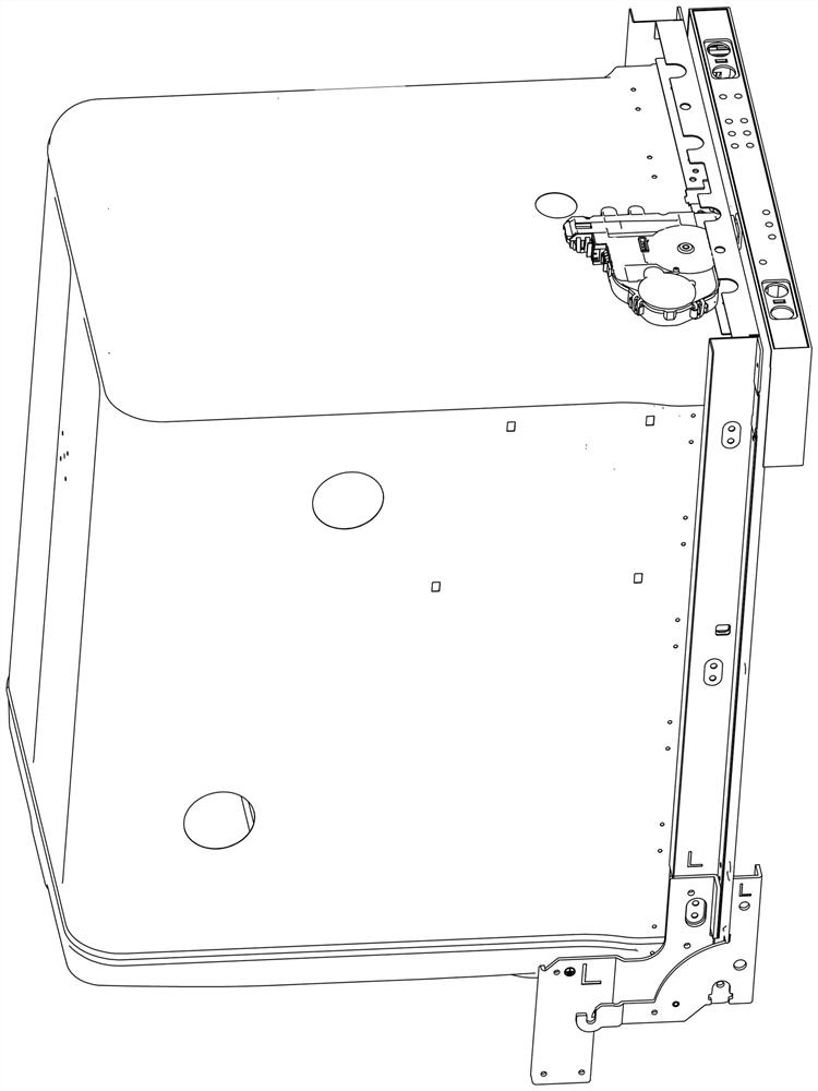 Actuating mechanism with automatic door opening and closing function