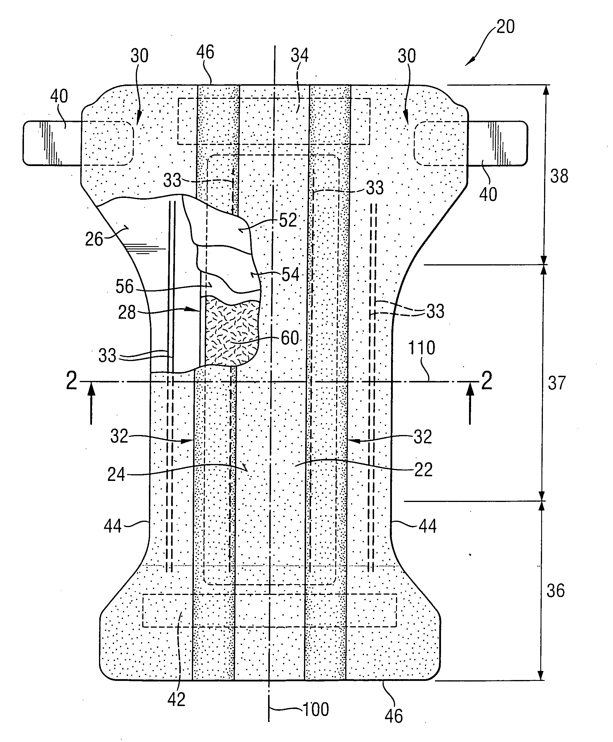 Absorbent articles comprising super absorbent polymer having a substantially non-convalently bonded surface coating