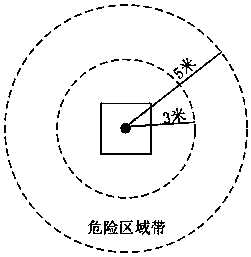 Building near-the-edge hole entrance safety management system and method based on BIM and UWB