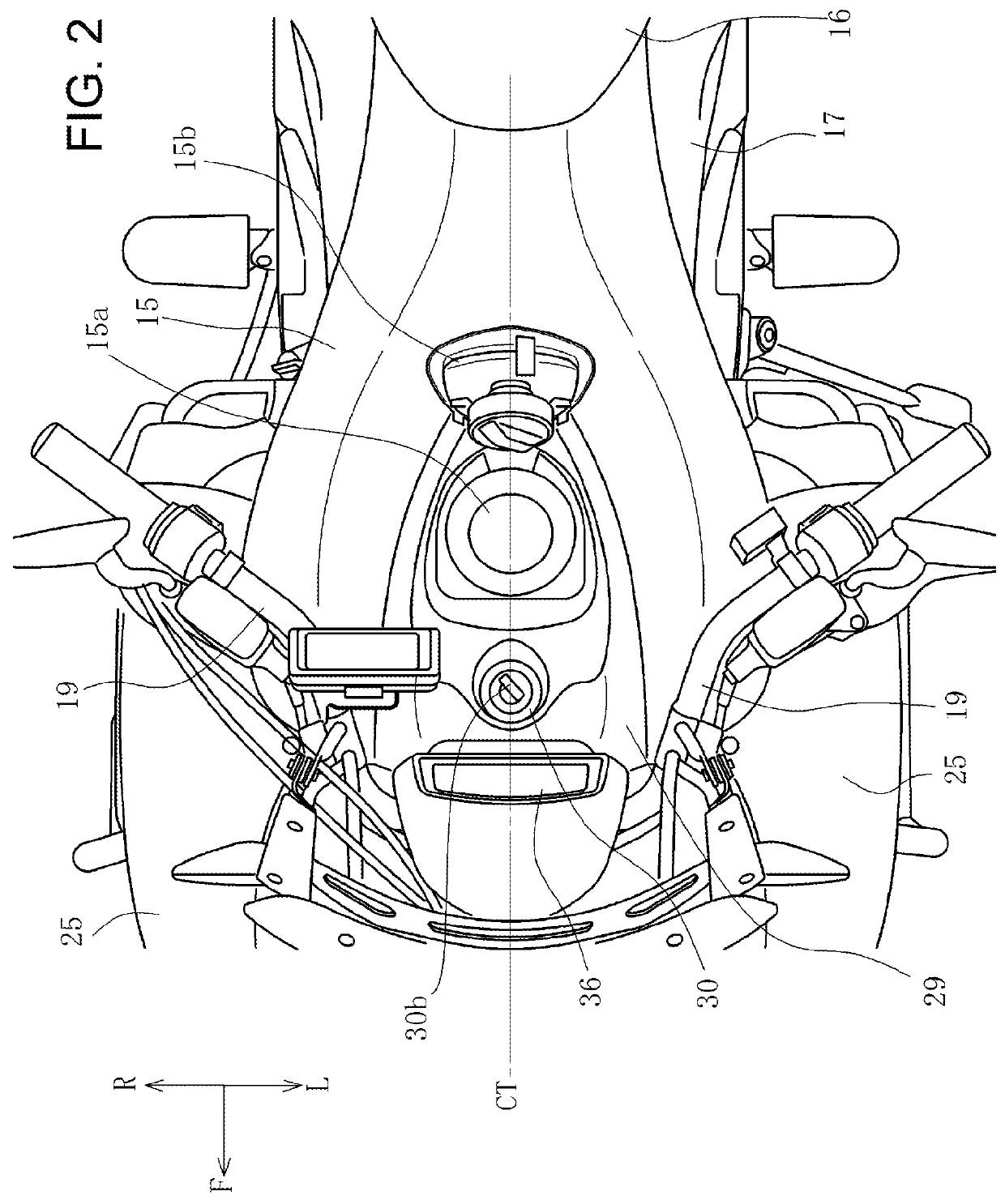 Fuel tank mounting structure of saddle-ride-type vehicle