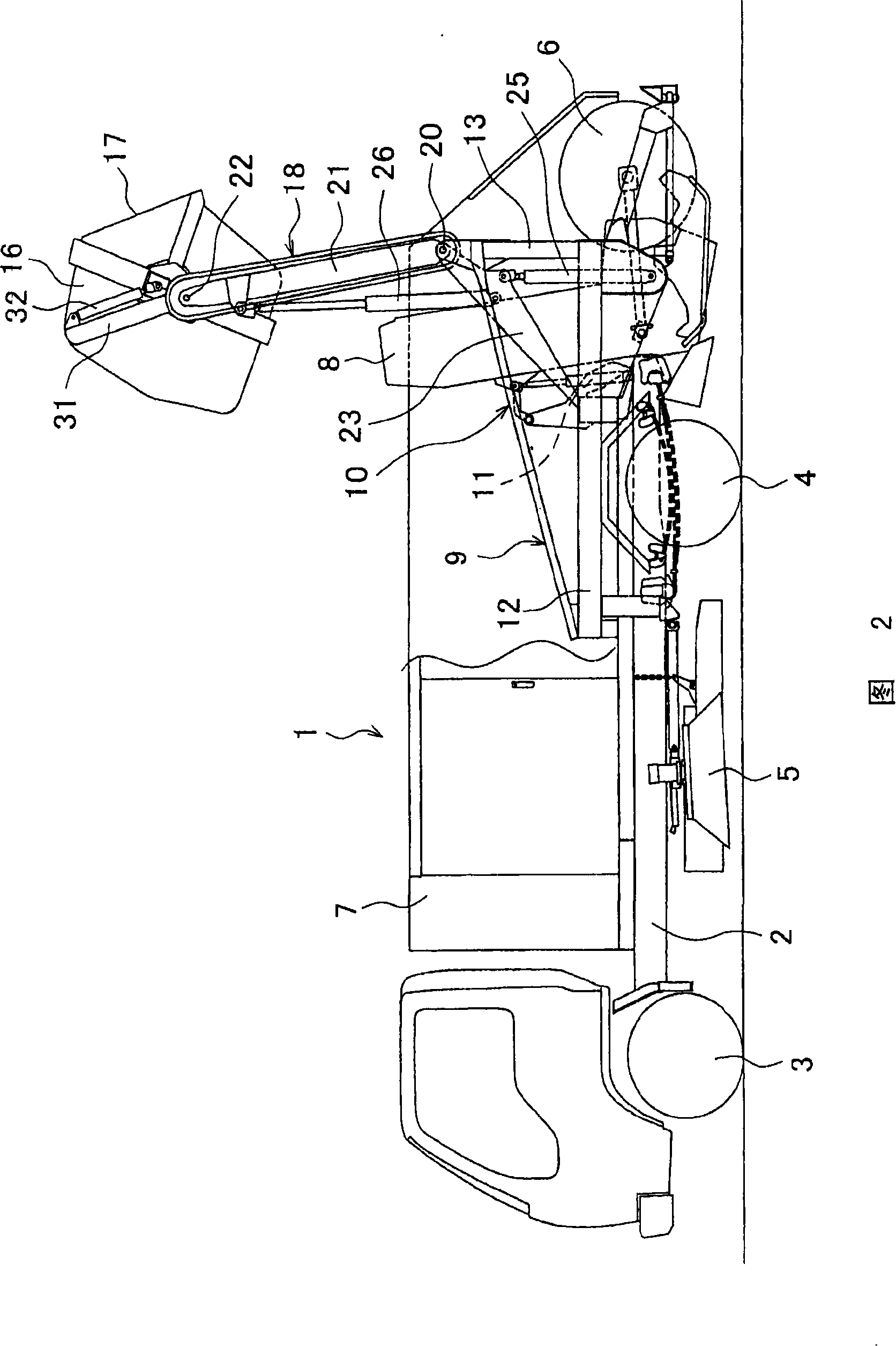 Brush type road sweeper