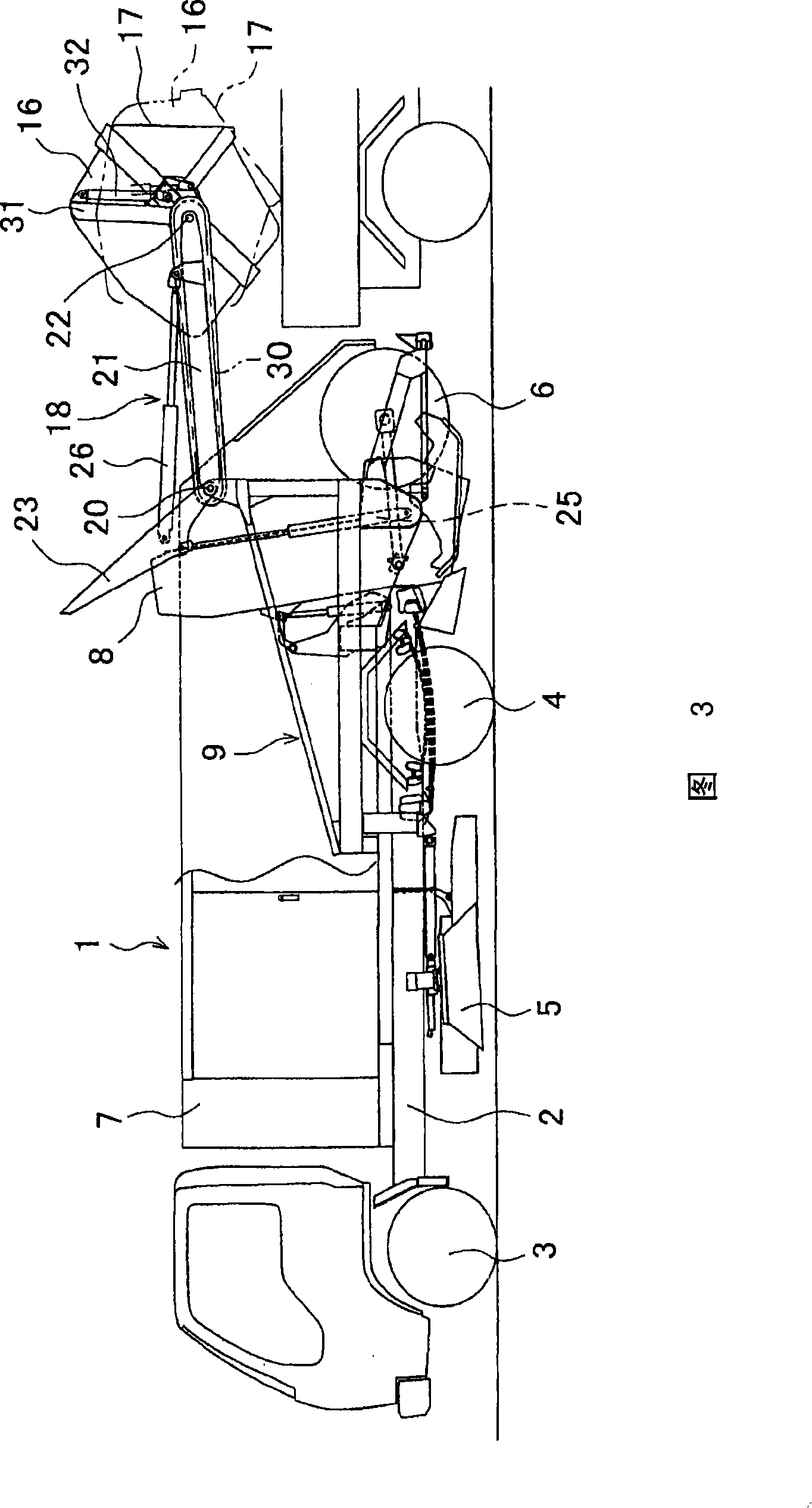 Brush type road sweeper