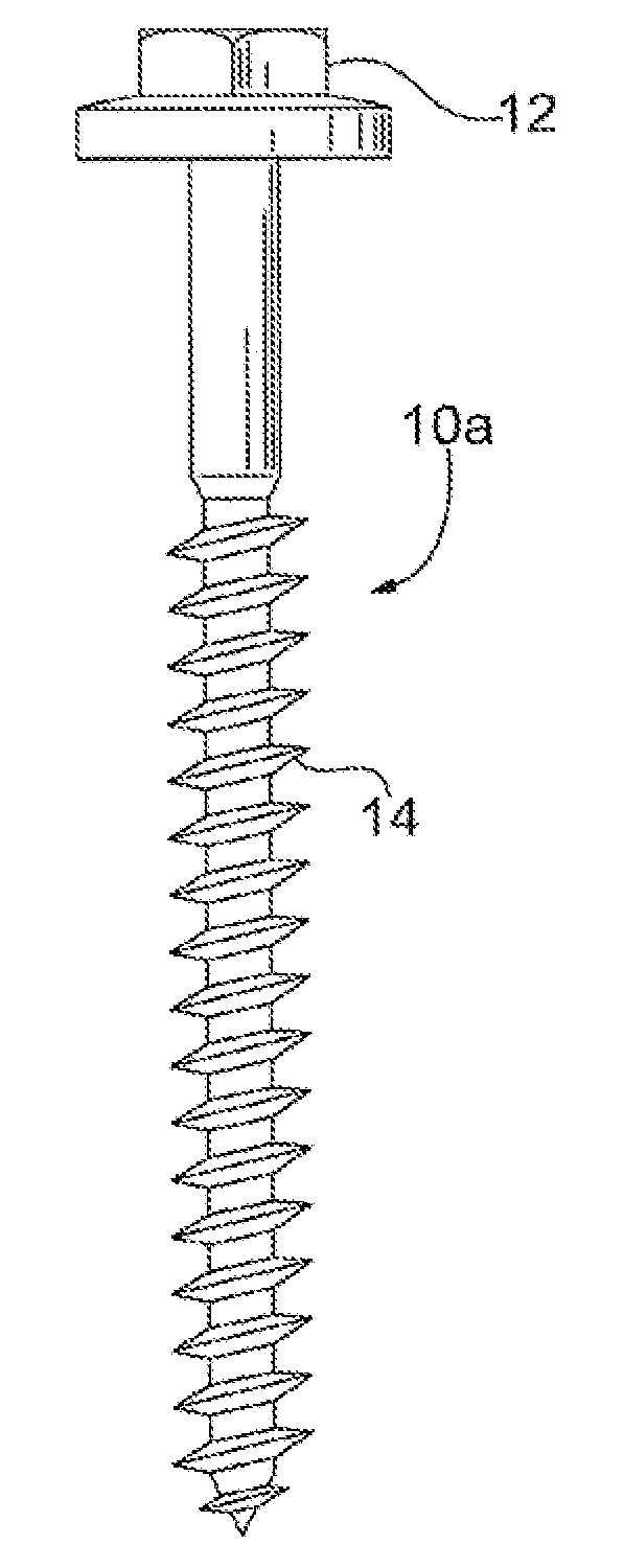 Ceramic lag bolt and use thereof in high temperature insulation installation