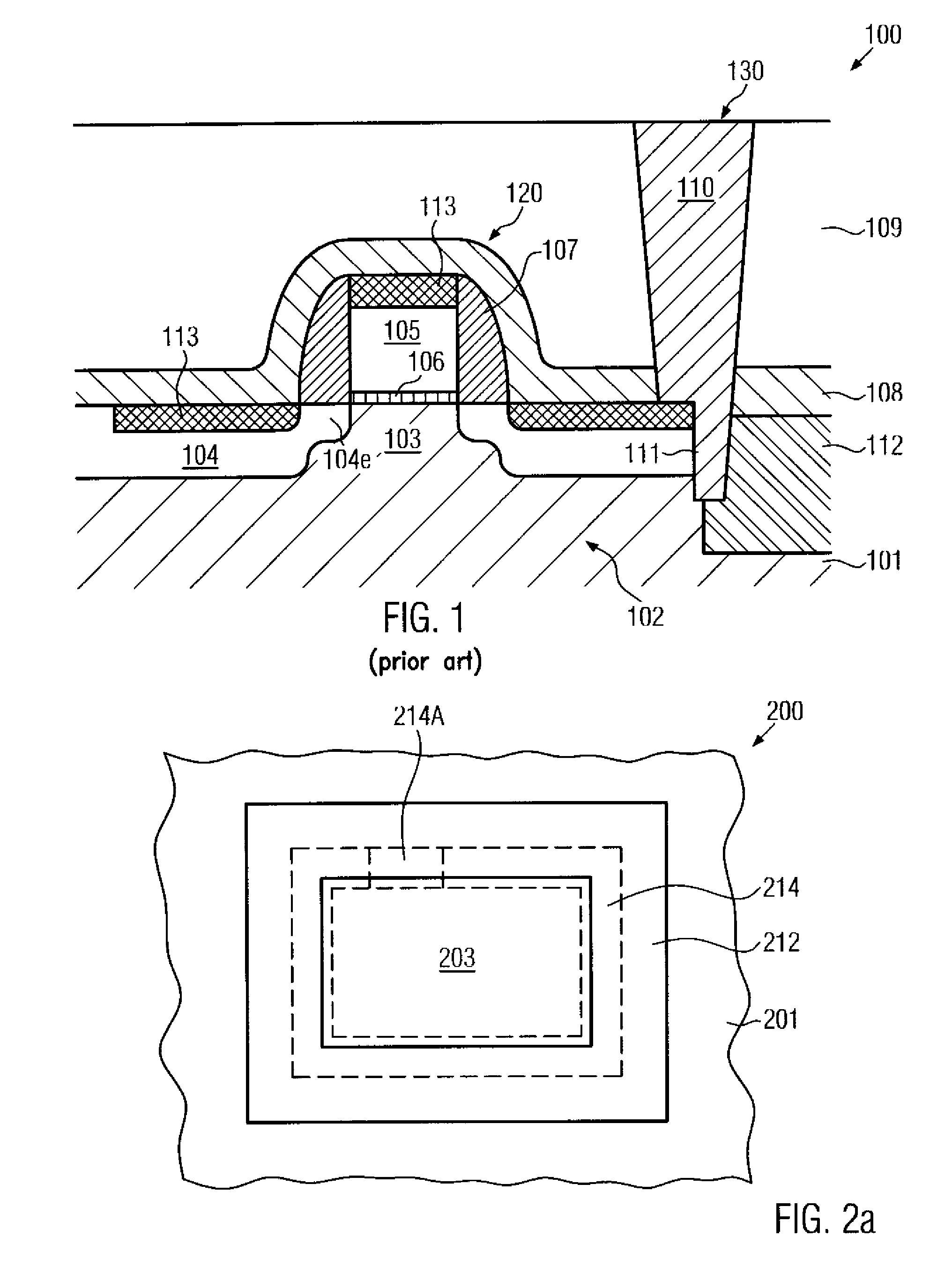 Method for reducing leakage currents caused by misalignment of a contact structure by increasing an error tolerance of the contact patterning process