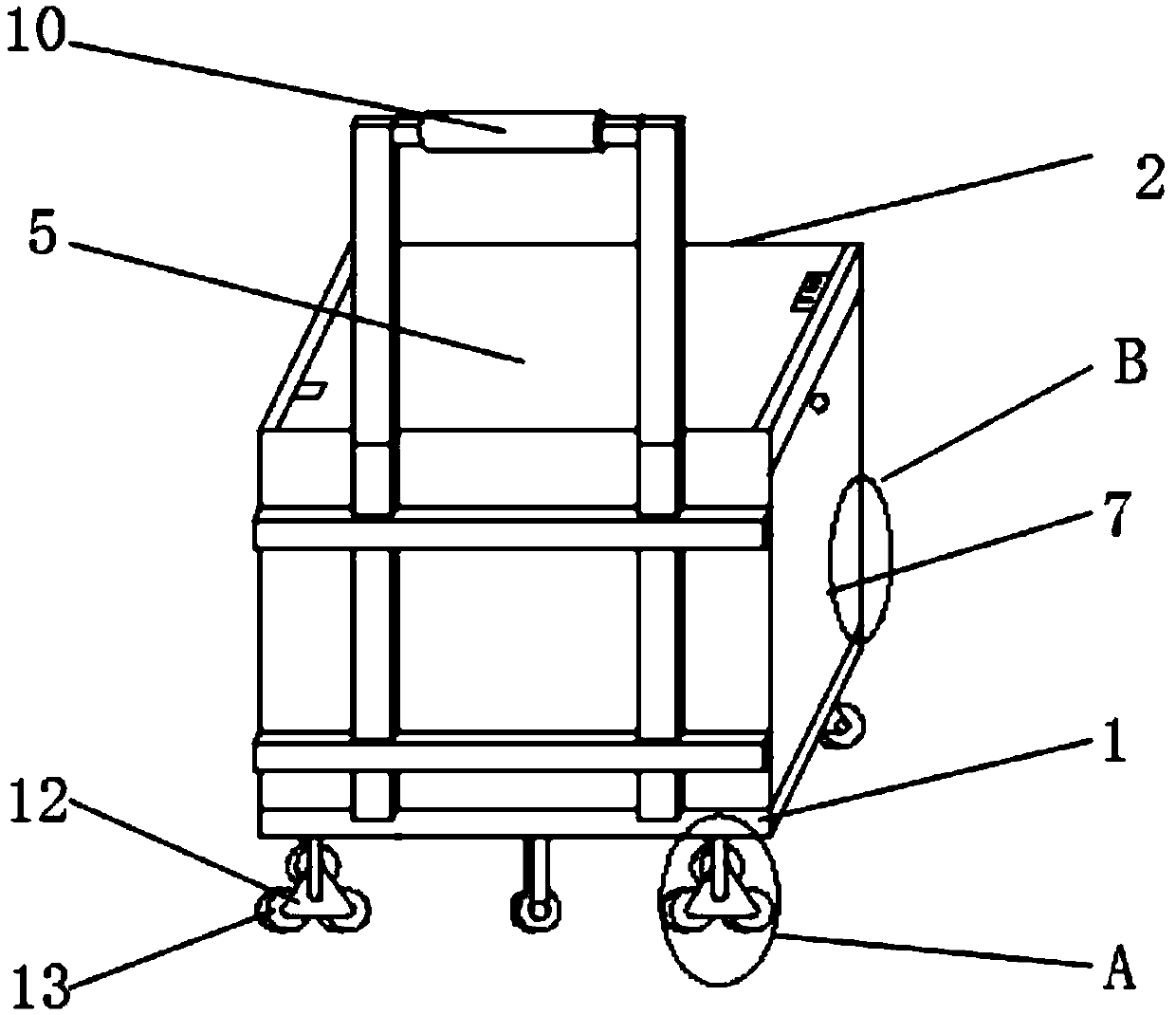 Safe transport equipment for instrument