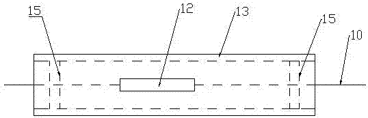 Invisible reinforcing device for concrete cantilever gallery road and reinforcing method thereof