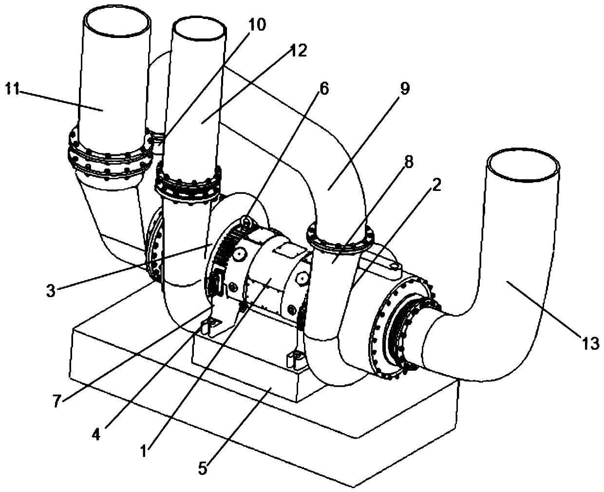 Vacuum pump capable of achieving multiple vacuum degrees