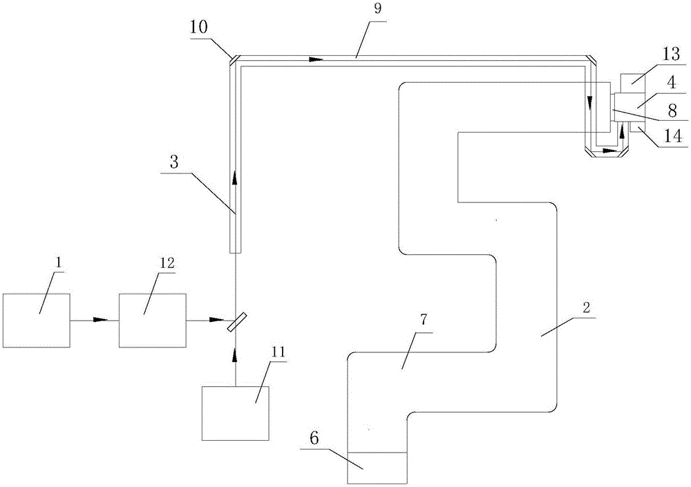 Laser cleaning device based on flexible optical path