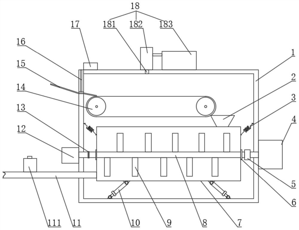 Engineering spoil in-situ stirring and solidifying device