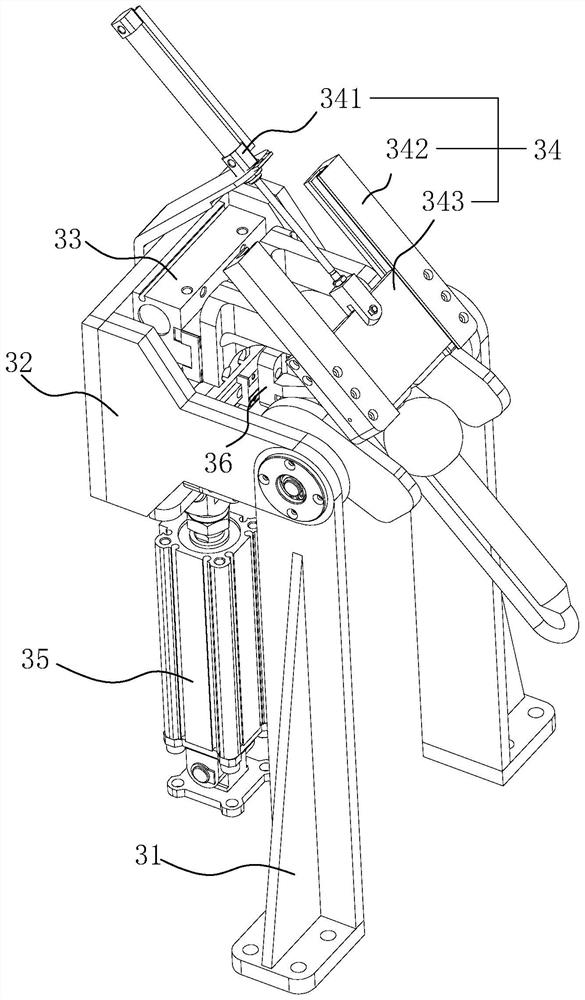 Automatic absorption liquid filling and labeling integrated system