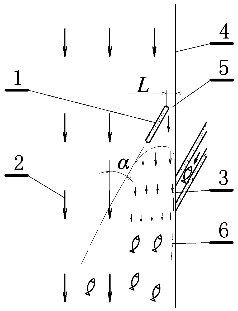 Method and system for adjusting river flow field at fishway entrance