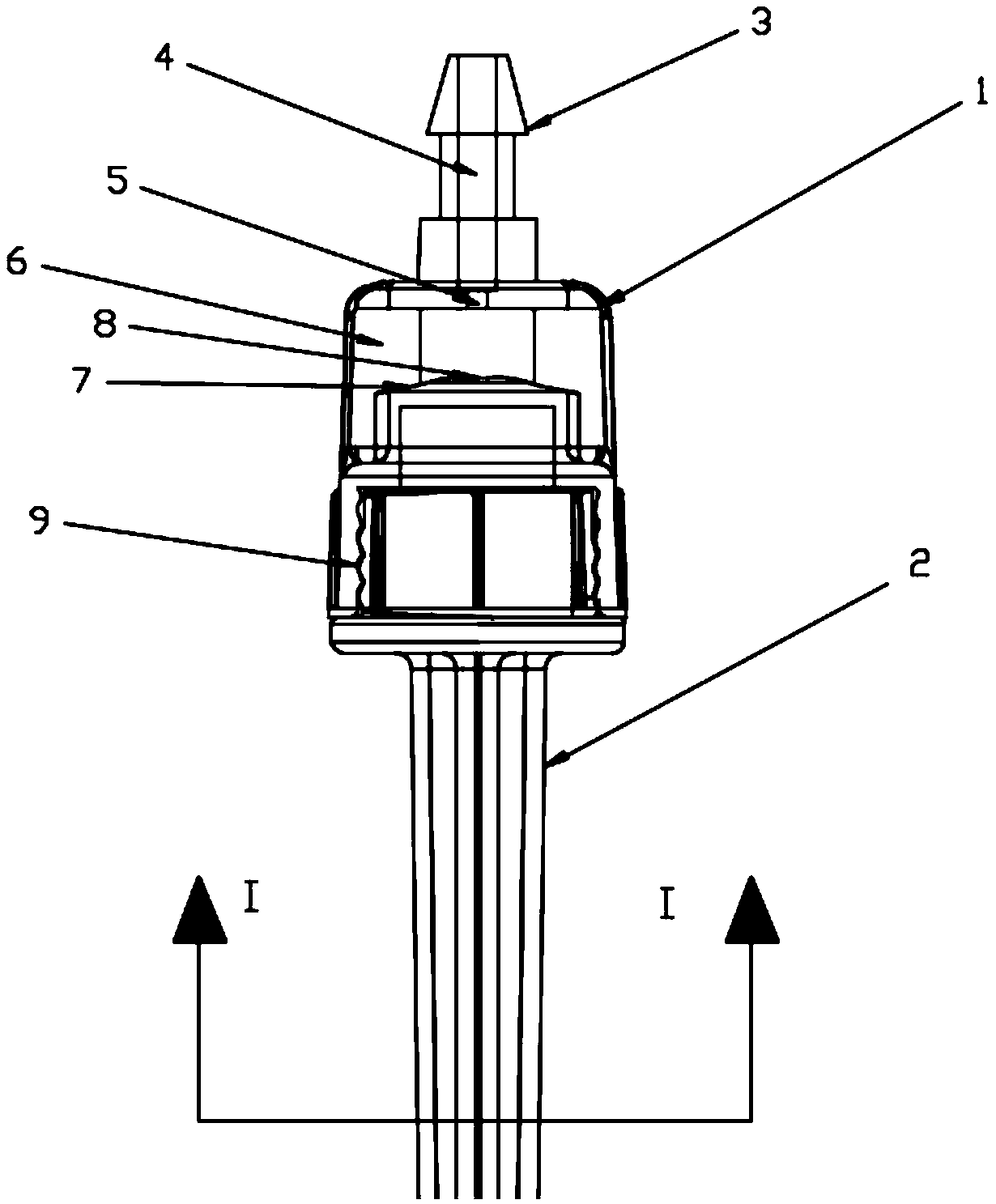 Special water irrigation device for potted scindapsus aureus and water and fertilizer integrated implementation method