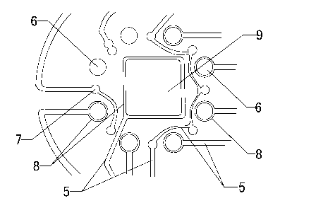 Copper-ring-free double-interface smart card packaging framework