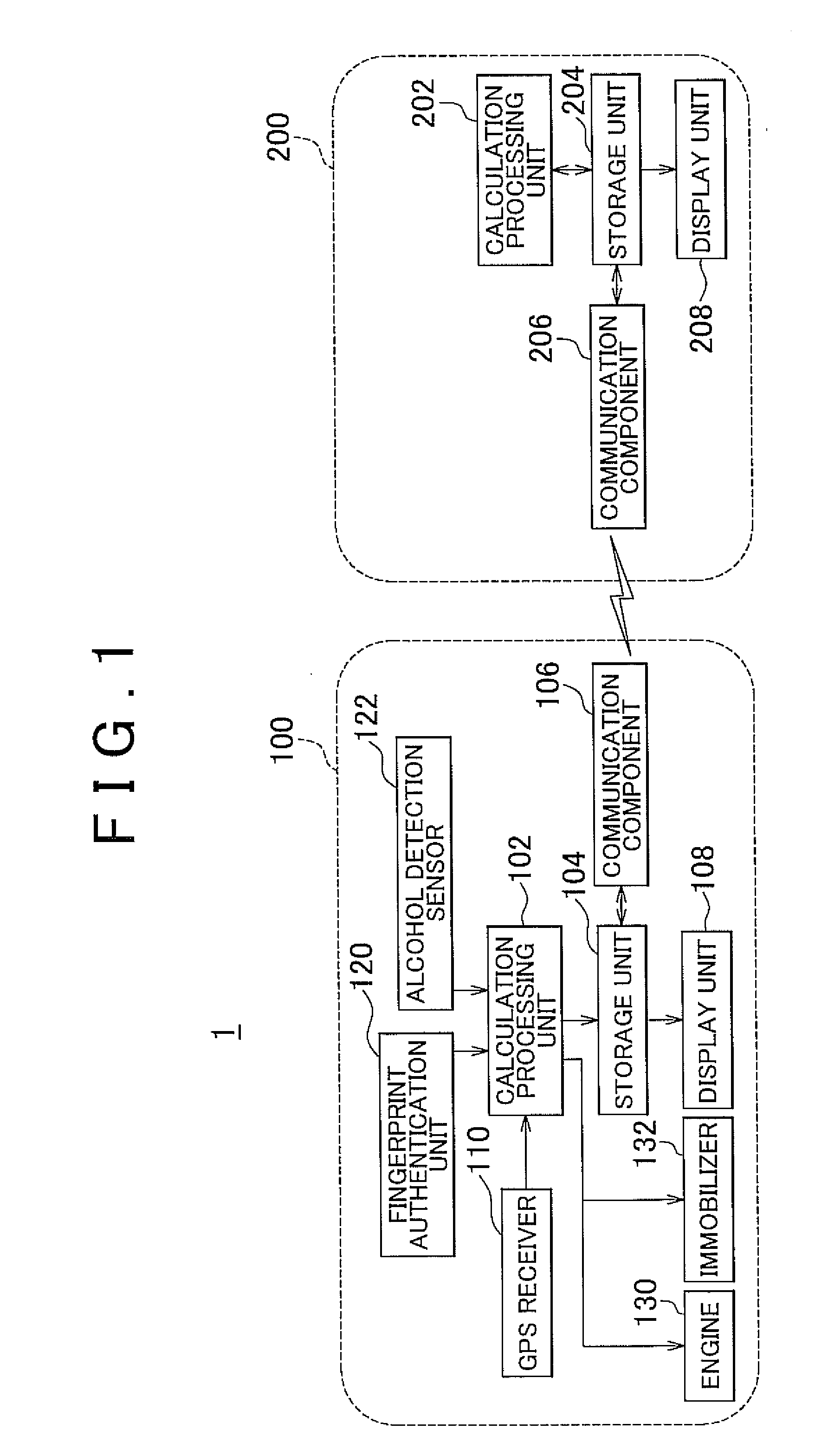 Drunk driving prevention system and external server used for the same