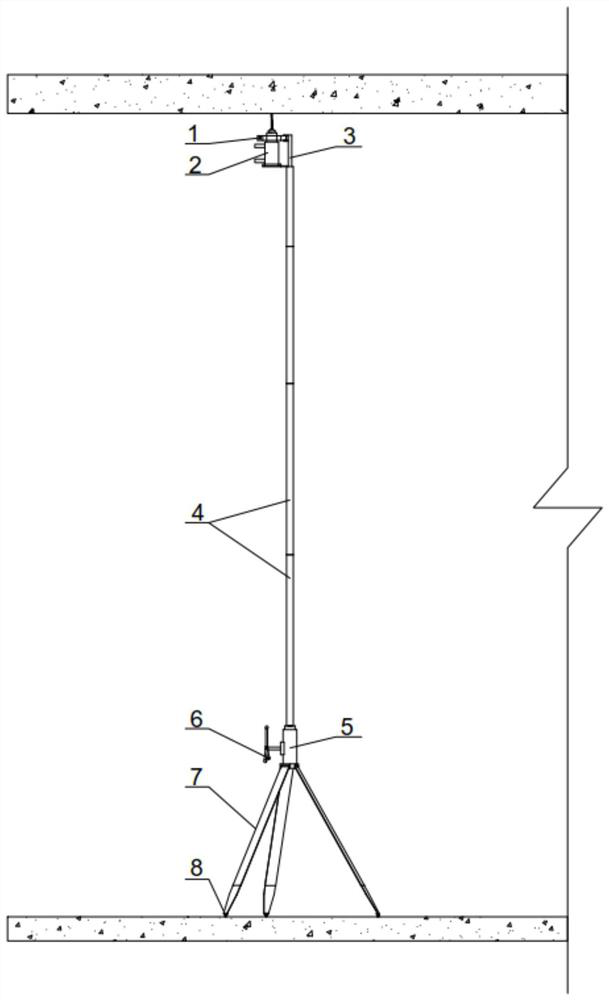 Adjustable and detachable drilling machine support device