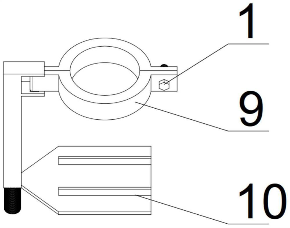 Adjustable and detachable drilling machine support device