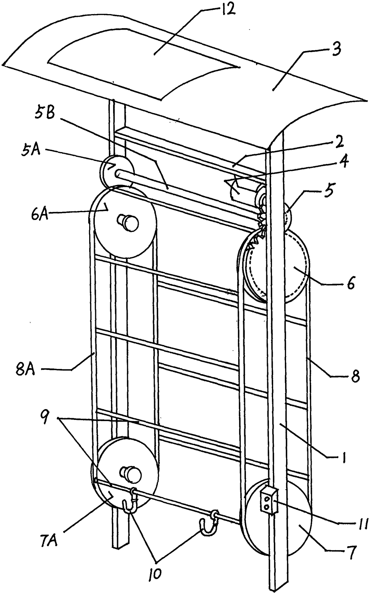 Three-dimensional storage garage for bicycles and motorcycles