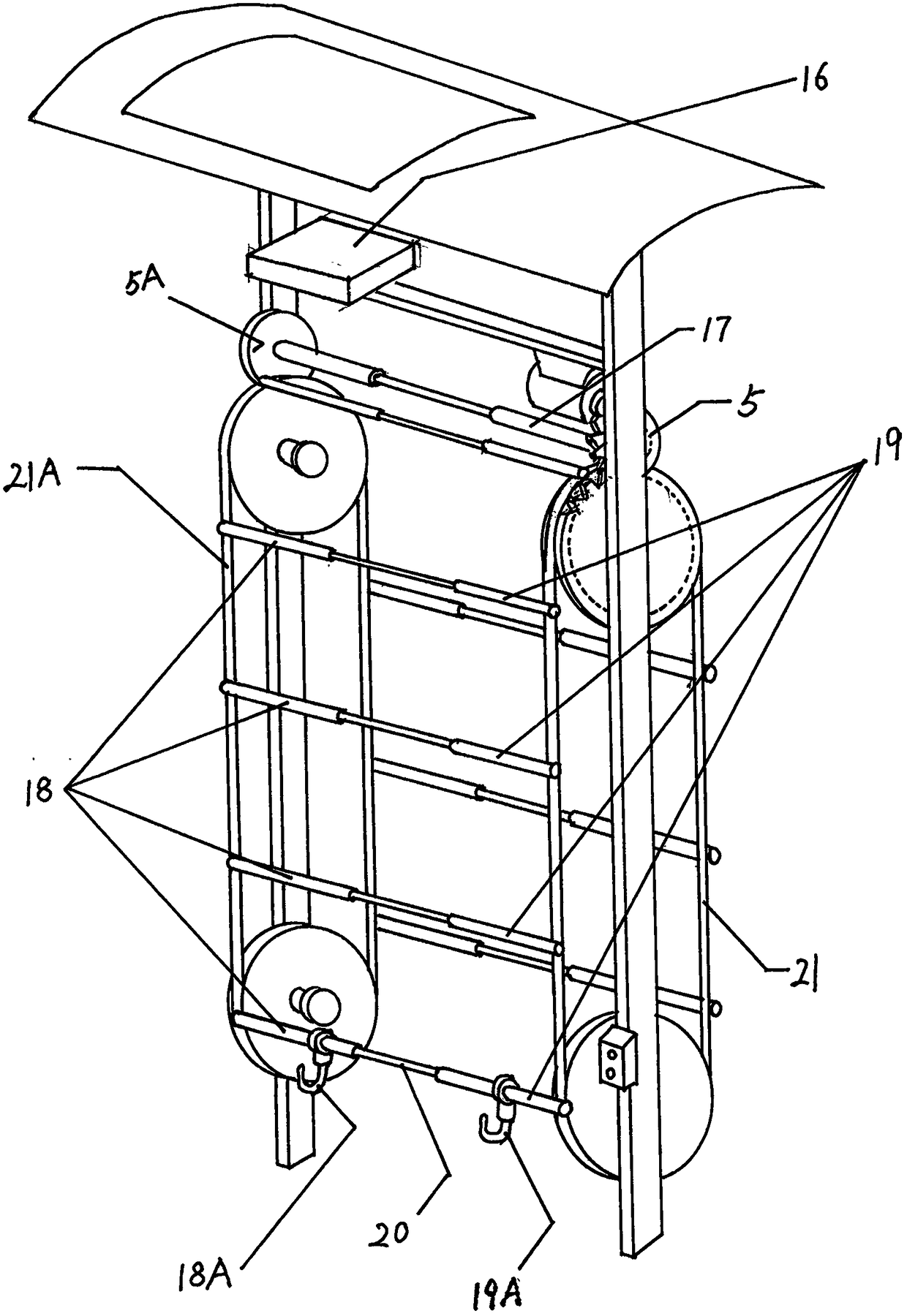 Three-dimensional storage garage for bicycles and motorcycles