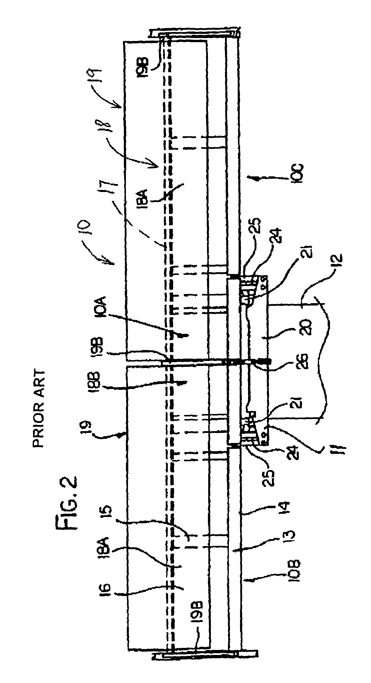 Device for maintaining wing balance on a multi-section header