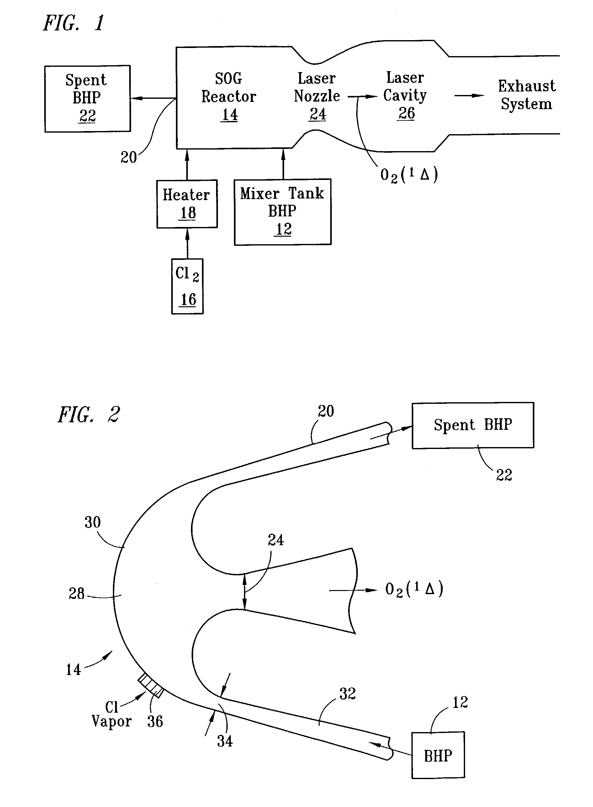 Efficient method and apparatus for generating singlet delta oxygen at an elevated pressure