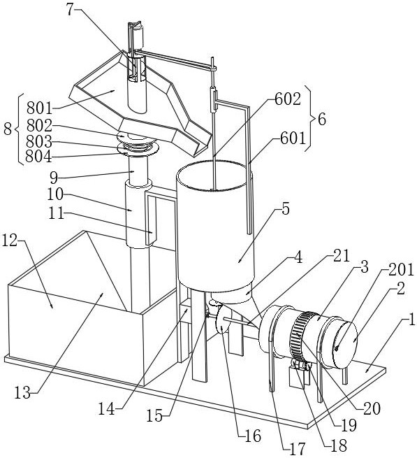 Distiller's yeast drying device for distiller's yeast processing