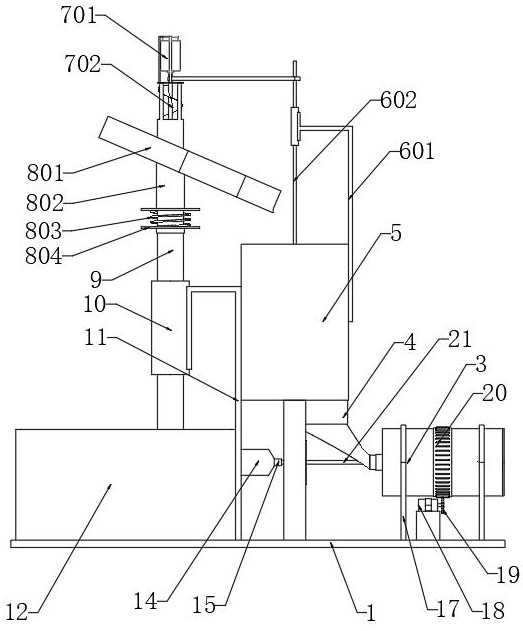 Distiller's yeast drying device for distiller's yeast processing