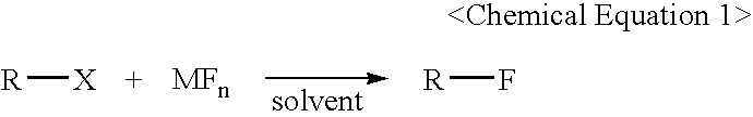 Method for Preparing of Organofluoro Compounds in Alcohol Solvents