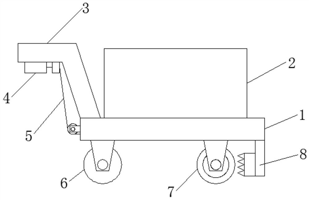 Pulling device of foam fire extinguishing device