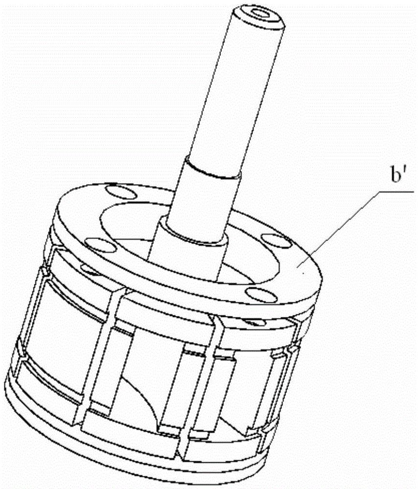 A waveguide switch with a split-and-close guide rotor