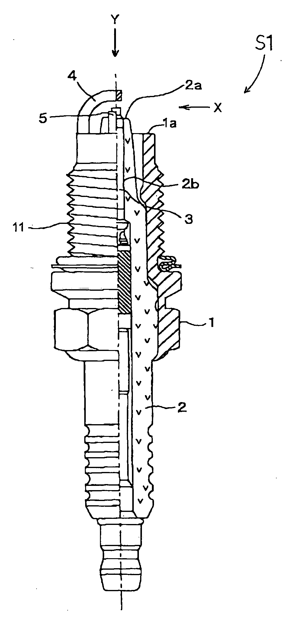 Spark plug with a plurality of ground electrodes