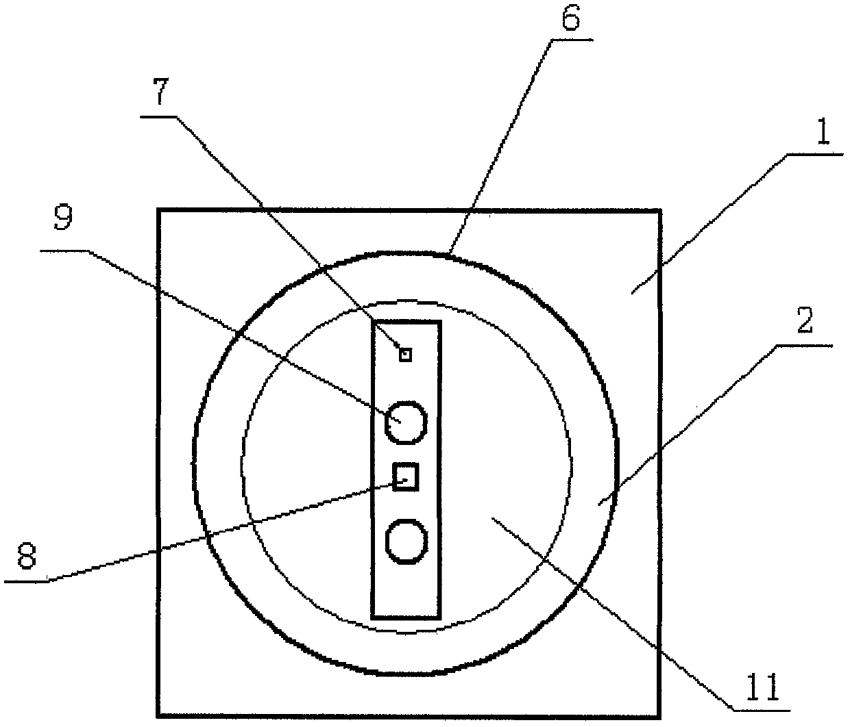 Telescopic dimming warning road stud