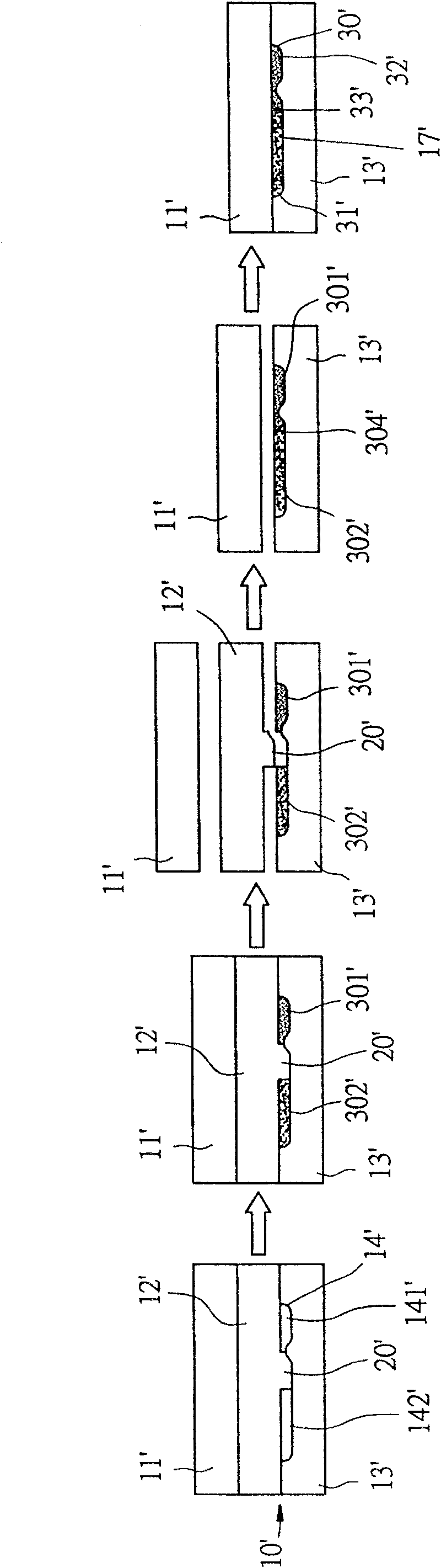 Heat mould feeding method of compound region polymer embryonic plant