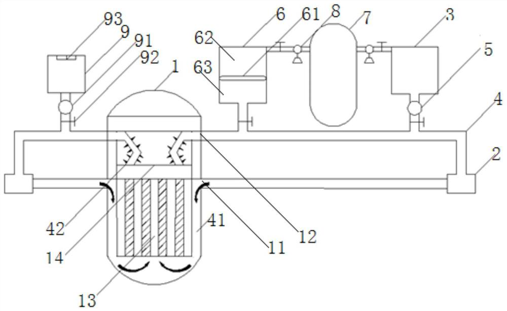 A small modular reactor coolant system and an experimental method using the same