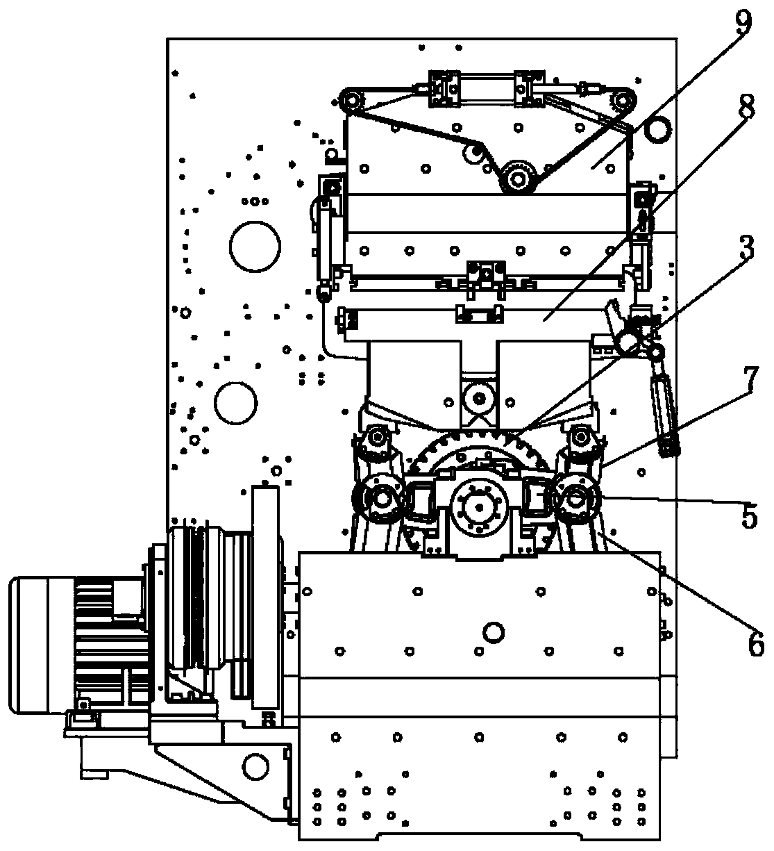 A driving cam for lifting the moving platform of die-cutting equipment and its die-cutting equipment