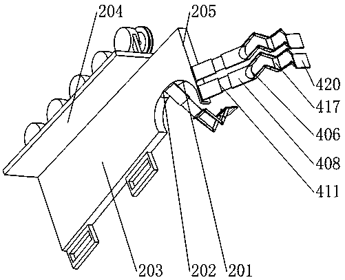 A finger rehabilitation device that can be mounted on a rehabilitation wheelchair