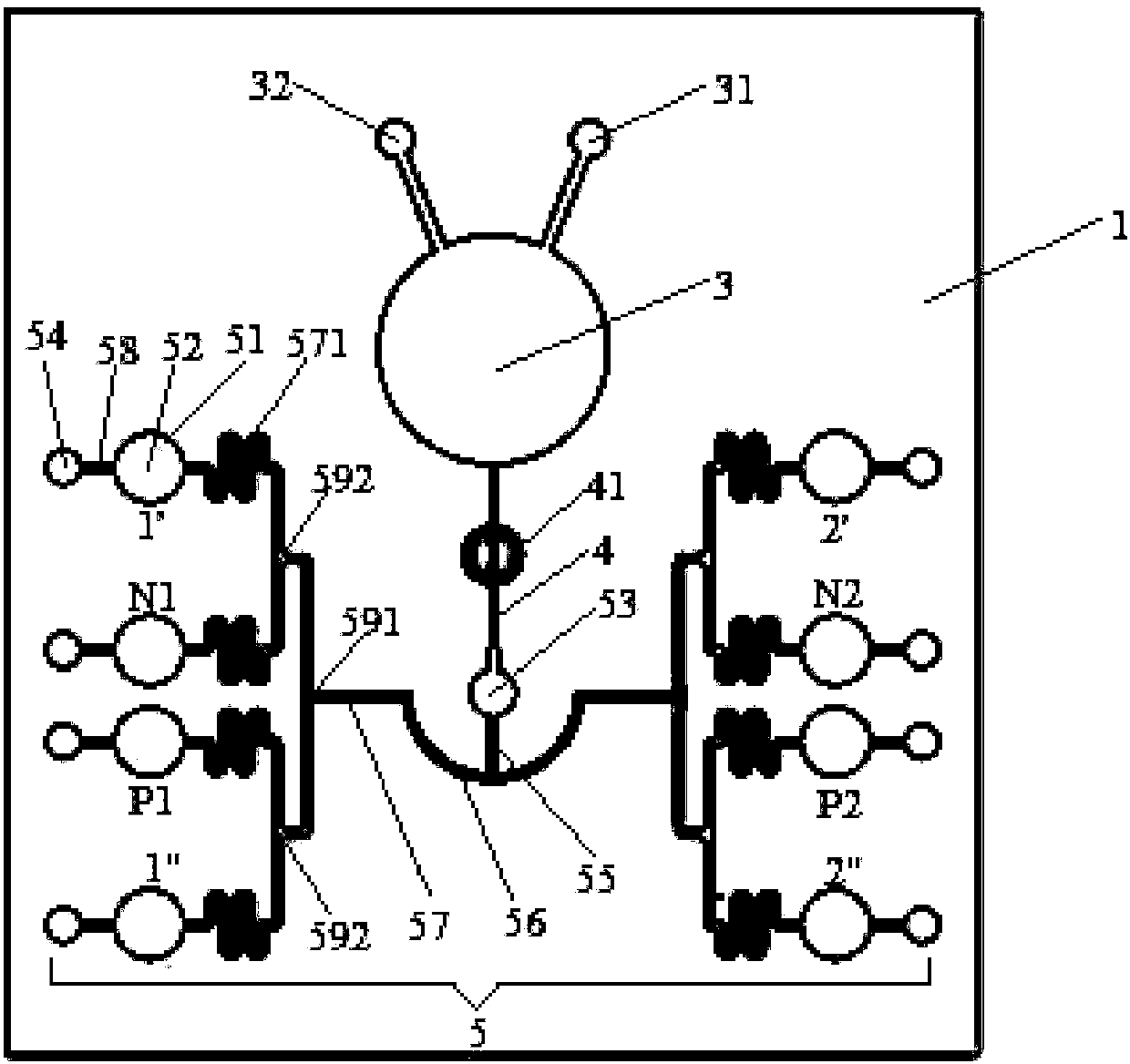 Micro-fluidic chip for visual instant detection of pathogen nucleic acid as well as preparation method and detection method thereof