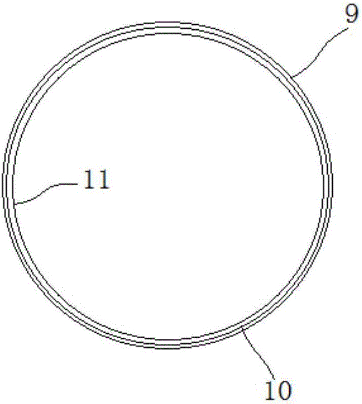 Seamless solid core aluminum-calcium core-spun yarn and production system and method thereof