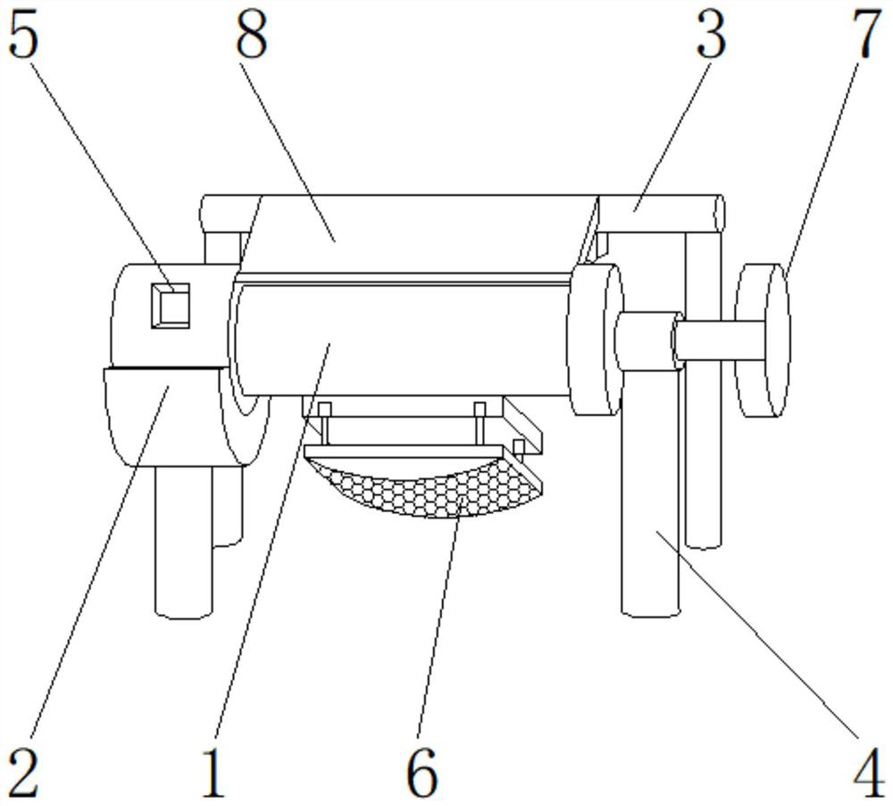 Preservative film guiding and covering device for food packaging